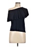 Chaps Black Short Sleeve Top Size L - photo 1