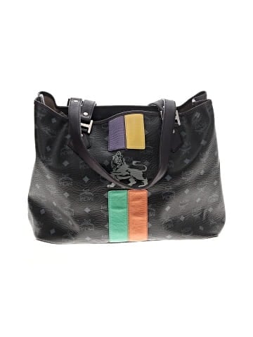 MCM Visetos Coated Canvas Princess Lion Shopper Tote (view 1)