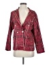 Unbranded 100% Polyester Tweed Red Blazer Size S (estimated) - photo 1