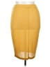 Ashley Stewart Solid Yellow Casual Skirt Size 18 - 20 Plus - photo 2