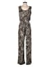 Calvin Klein Animal Print Silver Jumpsuit Size 8 - photo 1
