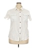 Unbranded Ivory Short Sleeve Blouse Size 3X - photo 1
