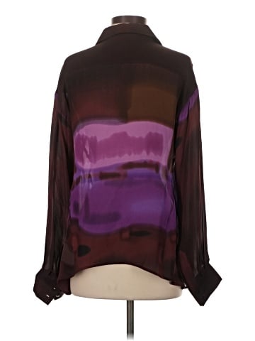 Madison Marcus Long Sleeve Silk Top (view 2)