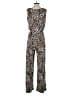 Calvin Klein Animal Print Silver Jumpsuit Size 8 - photo 2