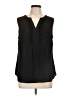 Talbots 100% Polyester Black Sleeveless Blouse Size L - photo 1