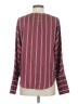 Express 100% Polyester Burgundy Long Sleeve Blouse Size XS - photo 2