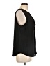 Talbots 100% Polyester Black Sleeveless Blouse Size L - photo 4