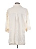 Zara Ivory 3/4 Sleeve Button-Down Shirt Size S - photo 2