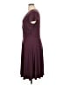 Covington Solid Burgundy Casual Dress Size XL - photo 5