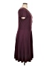 Covington Solid Burgundy Casual Dress Size XL - photo 4