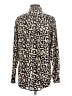 Equipment 100% Silk Animal Print Brown Long Sleeve Silk Top Size XS - photo 2
