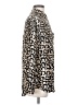 Equipment 100% Silk Animal Print Brown Long Sleeve Silk Top Size XS - photo 4