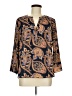 Daniel Rainn Paisley Blue 3/4 Sleeve Blouse Size M - photo 1