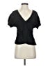 Madewell 100% Viscose Black Short Sleeve Blouse Size 4 - photo 1