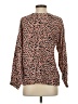 Weekend Animal Print Orange Long Sleeve Blouse Size S - photo 2