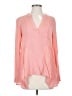 Maeve 100% Rayon Pink Long Sleeve Blouse Size 2 - photo 1