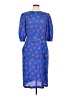 Darian 100% Polyester Hearts Blue Casual Dress Size 12 - photo 1