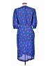 Darian 100% Polyester Hearts Blue Casual Dress Size 12 - photo 2