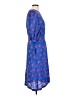 Darian 100% Polyester Hearts Blue Casual Dress Size 12 - photo 4