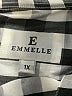 E Emmelle Checkered-gingham Silver 3/4 Sleeve Button-Down Shirt Size 1X - photo 7