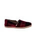 TOMS Plaid Burgundy Red Flats Size 8 - photo 1
