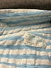 Crewcuts 100% Cotton Stripes Blue Short Sleeve Button-Down Shirt Size 10 - photo 3