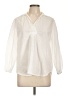 Stark X 100% Cotton Ivory Long Sleeve Blouse Size L - photo 1