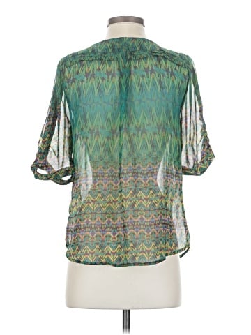 Skies Are Blue Short Sleeve Blouse (view 2)