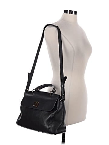 MCM MunchenPebbled Leather Large Satchel (view 2)