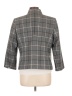 Black Label by Evan Picone 100% Polyester Plaid Gray Blazer Size 10 - photo 2