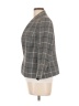 Black Label by Evan Picone 100% Polyester Plaid Gray Blazer Size 10 - photo 5