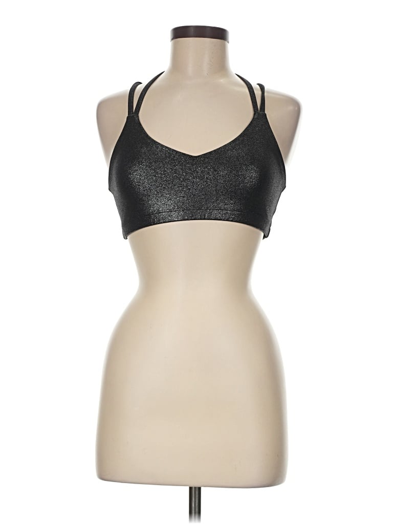 Pre-owned Beyond Yoga Tank Top Black Halter Neckline Tops