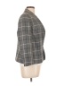 Black Label by Evan Picone 100% Polyester Plaid Gray Blazer Size 10 - photo 4