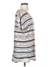 Lands' End Aztec Or Tribal Print Stripes Multi Color Blue Short Sleeve T-Shirt Size S - photo 4