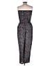 BCBGeneration Paisley Blue Jumpsuit Size L - photo 2