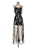 Forever 21 100% Polyester Floral Black Casual Dress Size S - photo 1