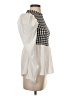 Shein Houndstooth White Long Sleeve Blouse Size S - photo 4