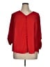 Torrid Red 3/4 Sleeve Blouse Size 1X Plus (1) - photo 1
