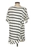 Chaser 100% Cotton Stripes Ivory Short Sleeve Top Size S - photo 2