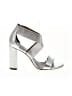 M. Gemi Metallic Silver Heels Size EU 35 - photo 1