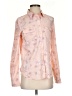American Eagle Outfitters 100% Polyester Floral Pink Long Sleeve Blouse Size S - photo 1