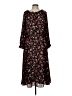 Talbots Floral Black Casual Dress Size L - photo 1