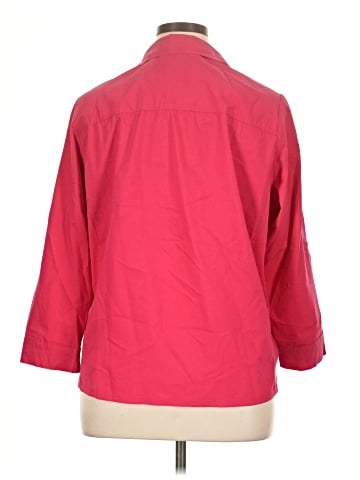Croft & Barrow 3/4 Sleeve Button-Down Shirt (view 2)