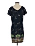 Unbranded Print Blue Casual Dress Size S (estimated) - photo 2