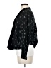 Eileen Fisher 100% Cotton Chevron-herringbone Black Blazer Size M - photo 5