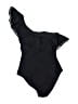 Mouillé Solid Black One Piece Swimsuit Size 4 - photo 2