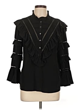 Rebecca Taylor 3/4 Sleeve Silk Top