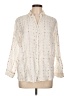 120% Lino Ivory Long Sleeve Blouse Size EU (IT) 46 / US 10 - photo 1