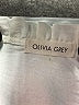 Olivia Grey 100% Polyester Ivory Sleeveless Blouse Size L - photo 7