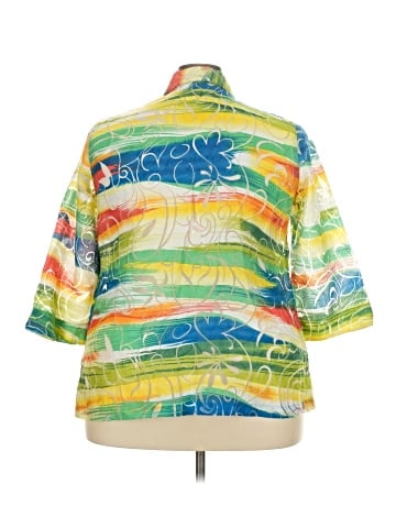 Alia 3/4 Sleeve Button-Down Shirt (view 2)